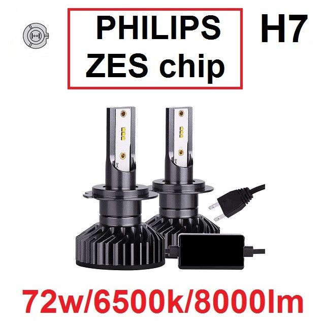 H7 SET PHI ZES chip 8000LM - SREDNJE-DUGO-MAGLENKU Beograd Zemun